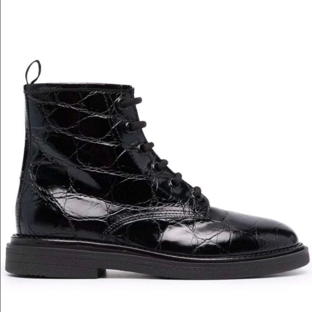 NEW APL $440 combat leather Lace-Up Boots size 8.5
